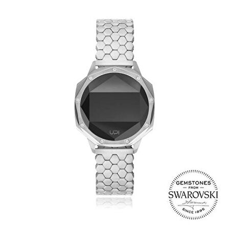 UPWATCH ICONIC SILVER NINE SET WITH SWAROVSKI® TOPAZ KADIN KOL SAATİ