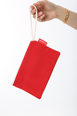 Baghashtag Kırmızı Clutch Bez Çanta
