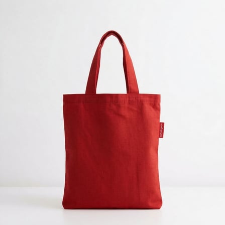 Baghashtag Mini Kırmızı Bez Çanta 