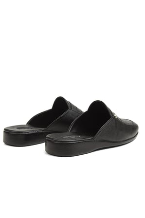 Pierre Cardin® | PC-0288 - 3309 Siyah Kroko - Erkek Terlik