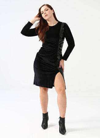 Selen Siyah Kadın Elbise 22KSL7208