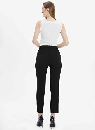 Selen Normal Bel Standart Siyah Kadın Pantolon 24YSL5157