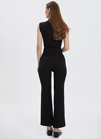 Selen Normal Bel Standart Siyah Kadın Pantolon 24YSL5193