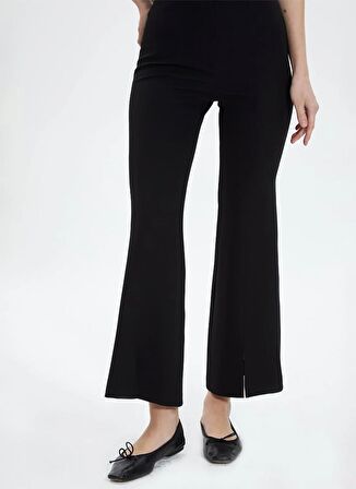 Selen Normal Bel Standart Siyah Kadın Pantolon 24YSL5193