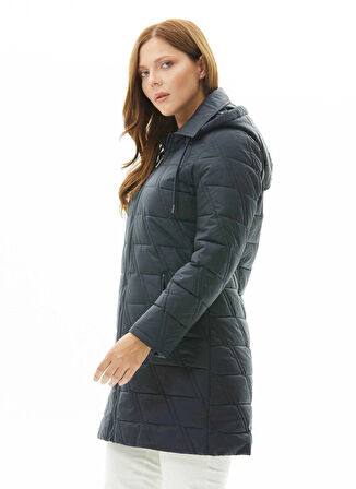 Selen Lacivert Kadın Mont 24KSL6138-BB
