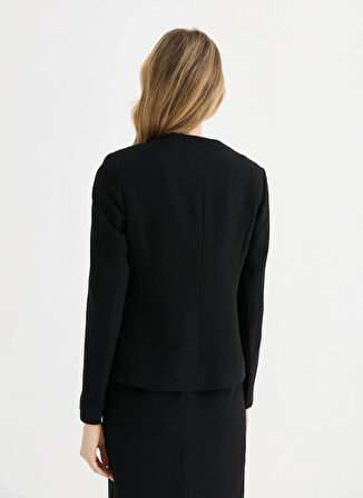 Selen Standart Siyah Kadın Ceket 25YSL1450