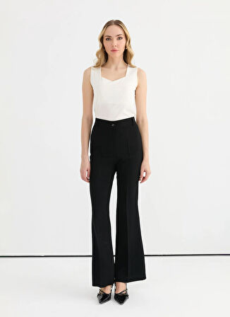 Selen Normal Bel Standart Siyah Kadın Pantolon 25YSL5346