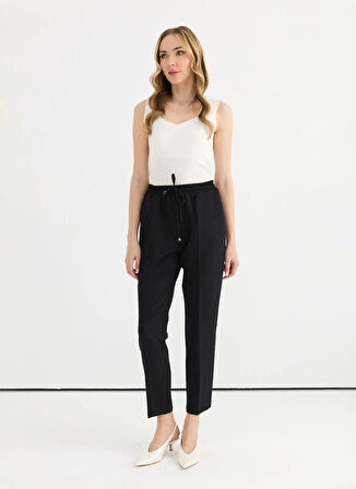 Selen Normal Bel Standart Siyah Kadın Pantolon 25YSL5347