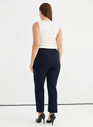 Selen Normal Bel Normal Lacivert Kadın Pantolon 25YSL5348-BB