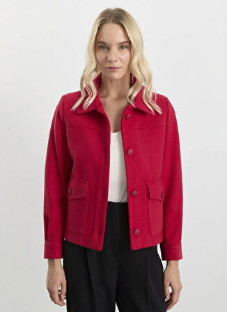 Selen Standart Kırmızı Kadın Ceket 25KSL1530