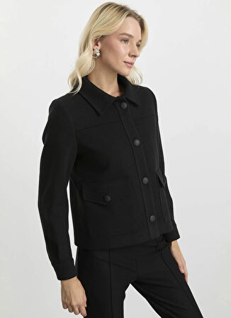 Selen Standart Siyah Ceket 25KSL1530
