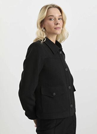 Selen Standart Siyah Ceket 25KSL1530