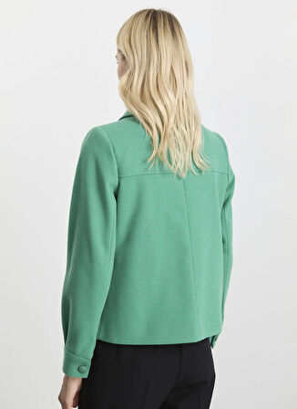 Selen Standart Yeşil Kadın Ceket 25KSL1530