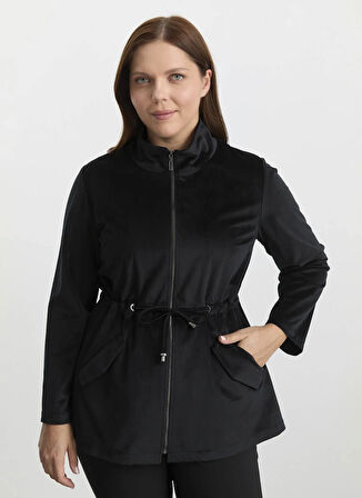 Selen Normal Siyah Kadın Ceket 25KSL1532