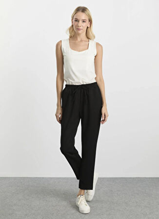 Selen Normal Bel Standart Siyah Kadın Pantolon 25KSL5450