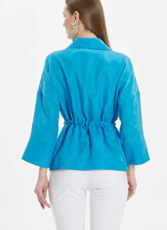 Selen Standart Mavi Kadın Ceket 25YSL1454