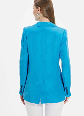 Selen Standart Mavi Kadın Ceket 25YSL1456