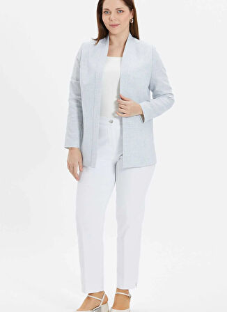 Selen Normal Mavi Kadın Ceket 25YSL1458-BB