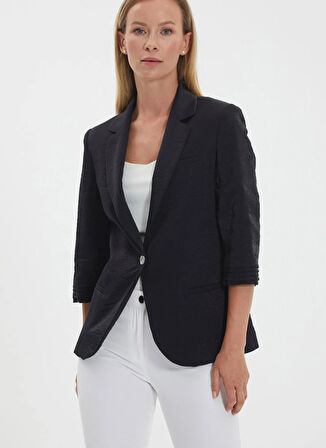 Selen Standart Siyah Kadın Ceket 25YSL1460