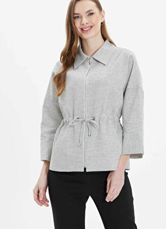 Selen Standart Siyah Kadın Ceket 25YSL1461