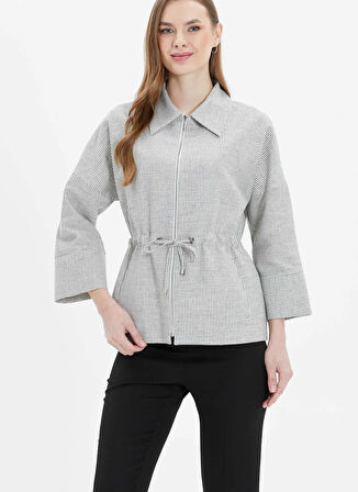 Selen Standart Siyah Kadın Ceket 25YSL1461