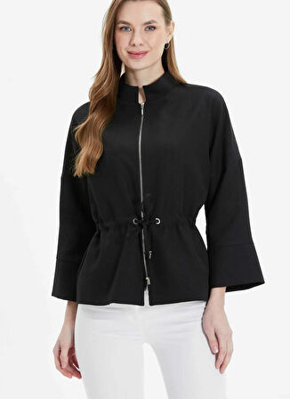 Selen Standart Siyah Kadın Ceket 25YSL1463