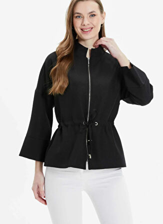 Selen Standart Siyah Kadın Ceket 25YSL1463