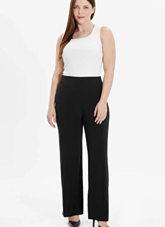 Selen Normal Bel Normal Siyah Kadın Pantolon 25YSL5355-BB