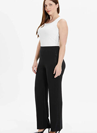 Selen Normal Bel Normal Siyah Kadın Pantolon 25YSL5355-BB