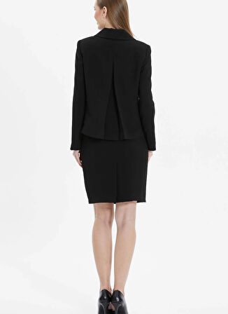 Selen Normal Bel Siyah Kadın Desenli Standart Etek 25YSL3462