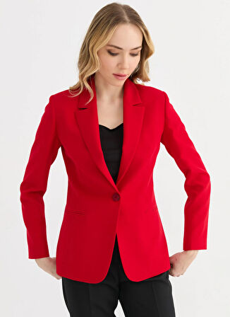 Standart Kırmızı Kadın Ceket 25YSL1448