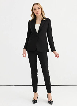 Selen Standart Siyah Kadın Ceket 25YSL1448