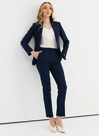 Selen Standart Lacivert Kadın Ceket 25YSL1448