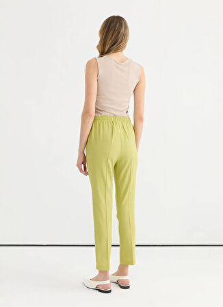 Selen Normal Bel Standart Yeşil Kadın Pantolon 25YSL5357