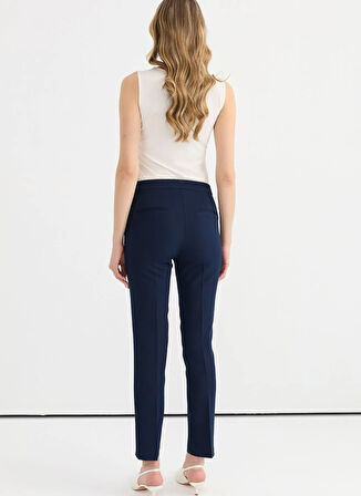 Selen Normal Bel Standart Lacivert Kadın Pantolon 25YSL5349