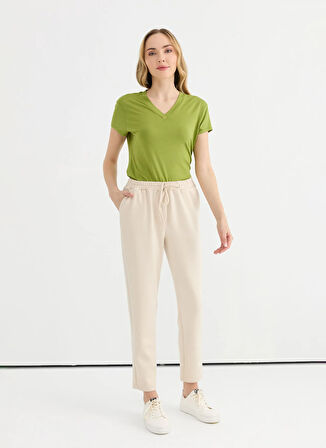 Selen Normal Bel Standart Taş Kadın Pantolon 25YSL5368