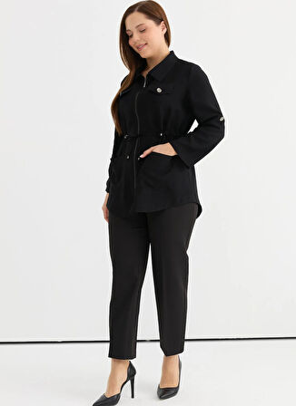 Selen Normal Siyah Kadın Ceket 25YSL1453-BB