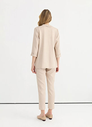 Selen Standart Bej Kadın Ceket 25YSL1470