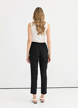 Selen Normal Bel Standart Siyah Kadın Pantolon 25YSL5363