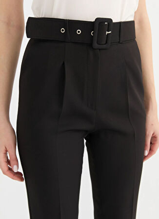 Selen Normal Bel Standart Siyah Kadın Pantolon 25YSL5351