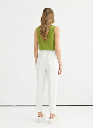 Selen Normal Bel Standart Ekru Kadın Pantolon 25YSL5350