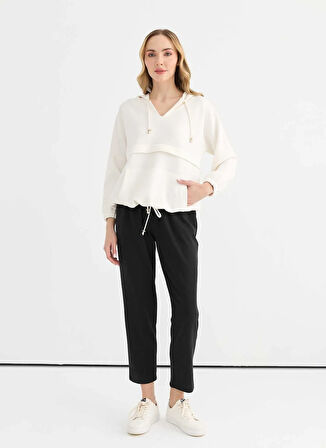 Selen Normal Bel Standart Siyah Kadın Pantolon 25YSL5365