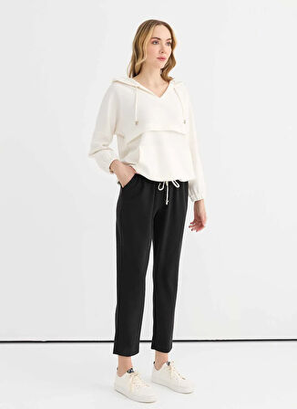 Selen Normal Bel Standart Siyah Kadın Pantolon 25YSL5365