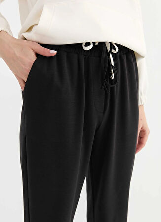 Selen Normal Bel Standart Siyah Kadın Pantolon 25YSL5365