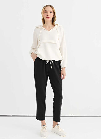 Selen Normal Bel Standart Siyah Kadın Pantolon 25YSL5365