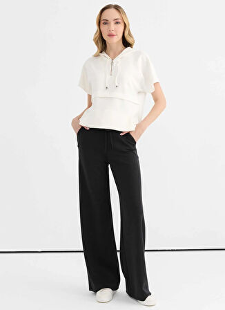 Selen Normal Bel Standart Siyah Kadın Pantolon 25YSL5366