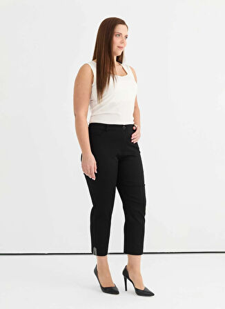 Selen Normal Bel Normal Siyah Kadın Pantolon 25YSL5388-BB
