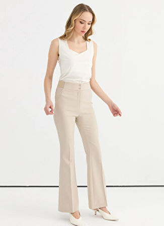 Selen Normal Bel Standart Taş Kadın Pantolon 25YSL5384