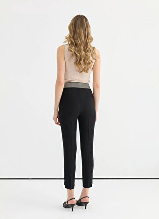 Selen Normal Bel Standart Siyah Kadın Pantolon 25YSL5385