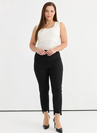 Selen Normal Bel Normal Siyah Kadın Pantolon 25YSL5383-BB